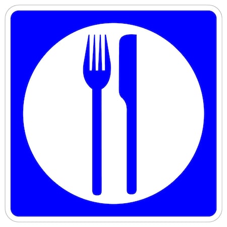 Sign Solutions Usa 24 in Height, 24 in Width, Aluminum, Square DUS08HWT2424D9-8